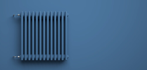 Classic Radiator in front of background - 3D Illustration