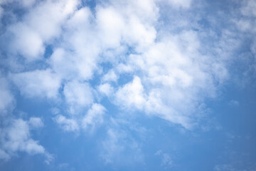 Fototapeta premium Blue sky with white clouds for background