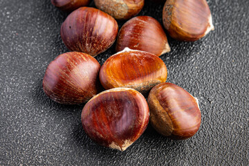 chestnuts edible snack meal food snack on the table copy space food background 