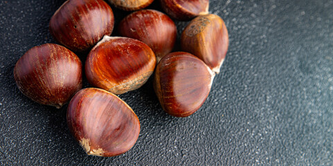 chestnuts edible snack meal food snack on the table copy space food background 