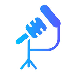 condenser mic gradient icon
