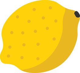 Hand drawn lemon Food icon. Vector illustration