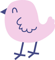 Easter chick. Easter element with transparent background. Holiday spring children illustration for Easter decor