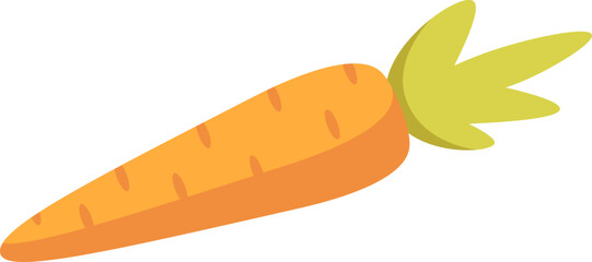 Hand drawn carrot Food icon. Vector illustration