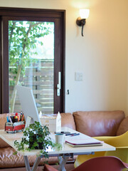 ホームオフィス　在宅勤務のワークスペース　快適空間　働き方　マイホーム　住宅設計　間取り図　住宅模型