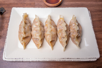 Steamed dumplings ( mandu ) - Korean food