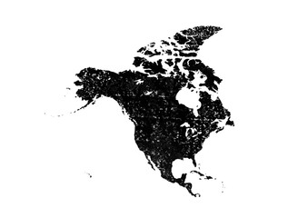 北アメリカ（版画）ブラック
