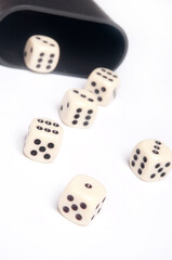 throwing dice as cocnept for risk and gamble