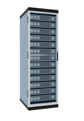 modern server rack or data storage