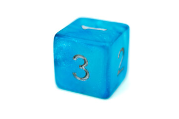 platonic die Hexadron isolated
