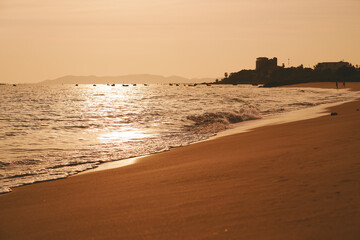 Sunset at Phayun Beach, Ban Chang, Rayong, Thailand