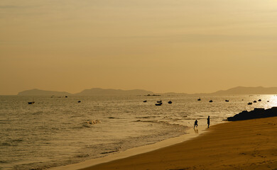 Sunset at Phayun Beach, Ban Chang, Rayong, Thailand