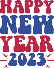 Happy new year 2023 vector arts