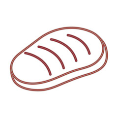 Naklejka premium neon meat steak