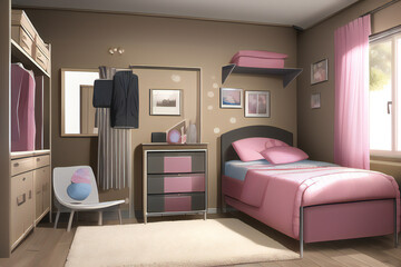 Modern Girl's Bedroom