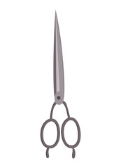 Scissor icon. Hand drawn professional sharp equipment for tailor. Cutting scissors for needlework. Craft and scissoring for creative work