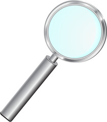 Magnifying glass illustration isolated