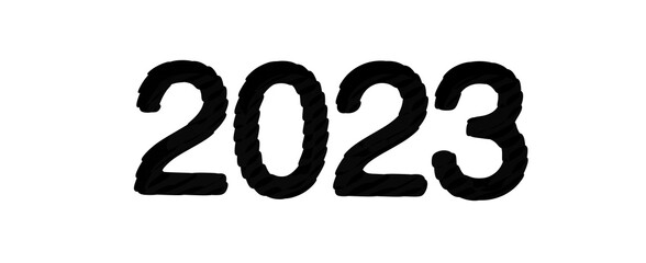 2023 New year change, turn.