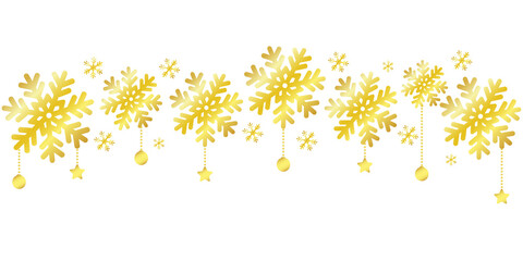 Christmas Snowflake Decorative Frame Border