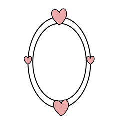 oval frame with love
