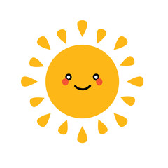  character summer sun doodle