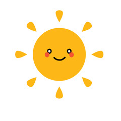  character summer sun doodle