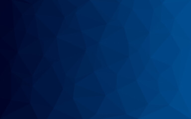 Fototapeta premium Blue gradient low poly background. Vector pattern. Element for web design, decoration. Abstract triangle illustration