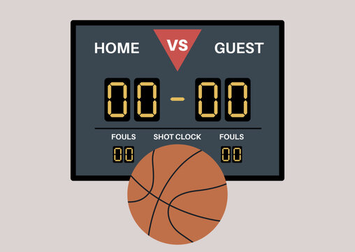 Scoreboard Basketball Template Images – Browse 1,086 Stock Photos