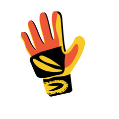 soccer goalkeeper gloves illustration