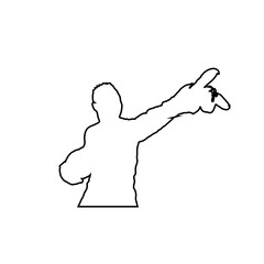 goalkeeper silhouette illustration