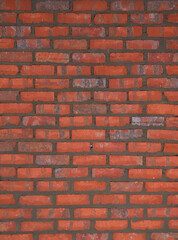 Red brick wall with contrasty sunlight