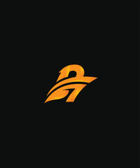 A minimalist, modern and sharp logo, with a combination of the letter R, number 7 and leaf, which is suitable for businesses in the clothing and fashion sport esport sector