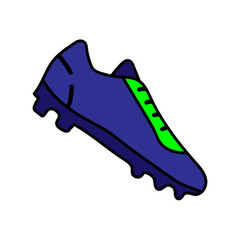 soccer sport shoes illustration