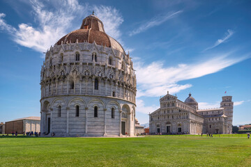 Pisa, Italy, leaning tower of Pisa and Duomo