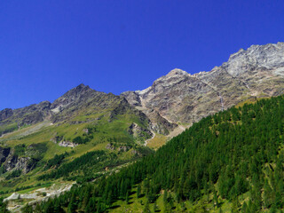 Fototapeta na wymiar Mount Cervino (or Matterhorn), Aosta Valley, north Italy