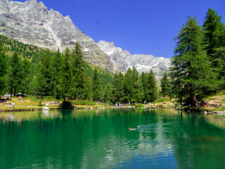 Blue Lake, Aosta Valley, Italy