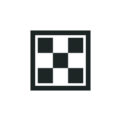 Carbon fiber material icon isolated on white background
