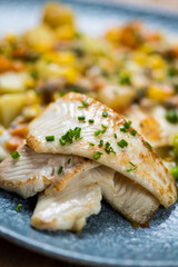 grilled salmon with vegetables