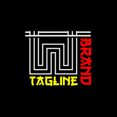 Simple and clean logo design initial W combine with noodle. Suitable for cafeteria and restaurant brand identity