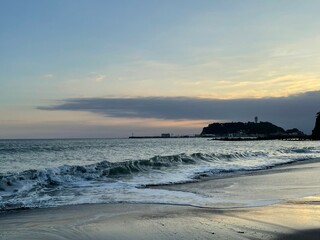 Fototapeta premium 鎌倉の夕焼け