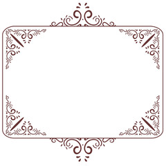 ornate victorian vintage square frame