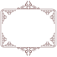ornate victorian vintage square frame