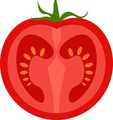 tomato vector design illustration isolated on transparent background