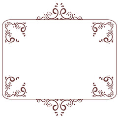 ornate victorian vintage square frame