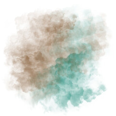 Smoke Splash Abstract Space Watercolor