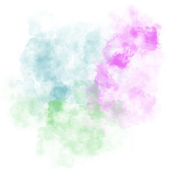 Smoke Splash Abstract Space Watercolor