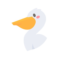 Poultry vector. cute animal face design for kids