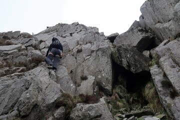 Scotland, Snowdonia. Hiking and climbing ridges through the wilderness during Spring time. Some days are sunny some days are rainy, but all of them are an adventure
