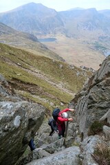 Scotland, Snowdonia. Hiking and climbing ridges through the wilderness during Spring time. Some days are sunny some days are rainy, but all of them are an adventure
