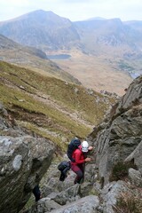 Scotland, Snowdonia. Hiking and climbing ridges through the wilderness during Spring time. Some days are sunny some days are rainy, but all of them are an adventure
